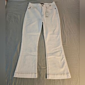 Judy Blue White Women's Cropped Bootcut Jeans Size 9/29 NWT